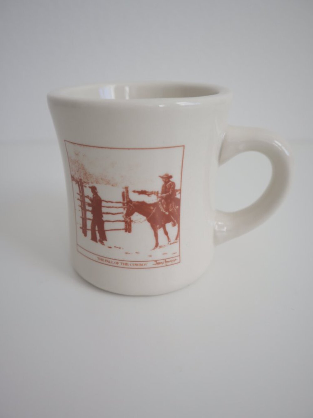 Vintage Frederic Remington The Fall of the Cowboy Restaurantware Mug